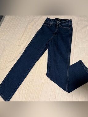 Dark Blue Women's Straight Leg Jeans
